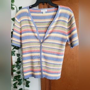 Christopher&Banks Pastel Striped Blouse